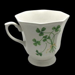 Shamrock Clover St Patricks Day Coffee Tea Mug Cup Vintage Hallmark